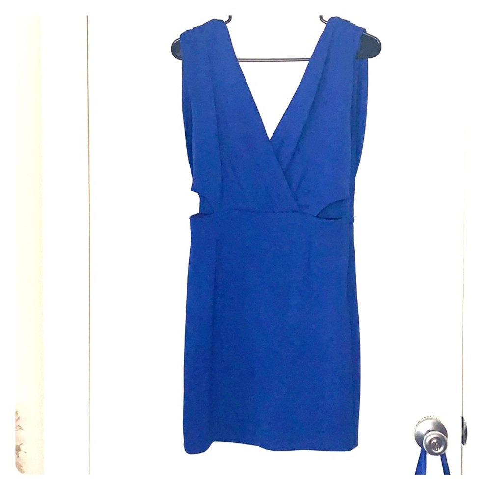 Royal blue cocktail dress